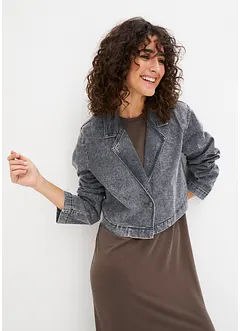 Blazer court en jean, bonprix