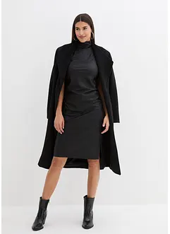 Robe enduite à effet drapé, bonprix