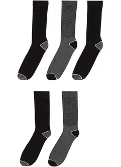 Lot de 5 paires de chaussettes de sport coton et intérieur éponge, bonprix