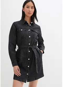 Robe en jean avec ceinture, bonprix