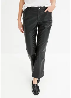 Pantalon 7/8 enduit et évasé, bonprix