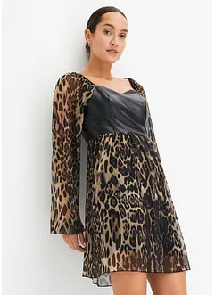 Robe à empiècement en synthétique, bonprix