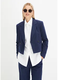 Blazer court à fines rayures, bonprix