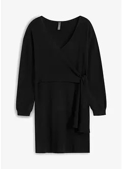 Robe en maille style cache-cœur, bonprix