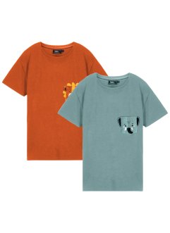 Lot de 2 t-shirts coton garçon, bpc bonprix collection