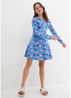 Robe fille à manches longues en jersey de coton, bonprix