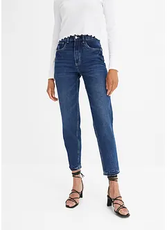 Jean mom taille haute, cropped, bonprix