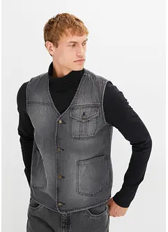 Gilet sans manches en jean, Regular Fit, bonprix