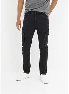 Jean cargo stretch droit, Slim Fit, bonprix