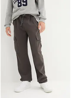Pantalon cargo 100% coton, coupe droite et loose, bonprix