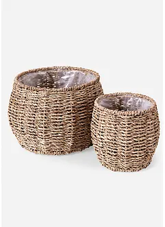 Set de paniers pour plante (2 pces), bonprix