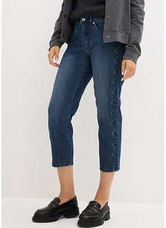 Jean cropped avec surpiqûre décorative, bonprix