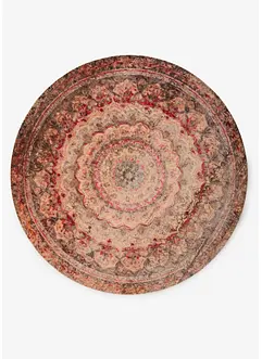 Tapis rond lavable au motif vintage, bonprix