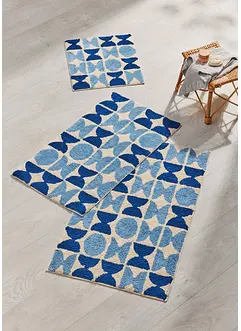 Tapis de bain dans des tons bleus, bonprix