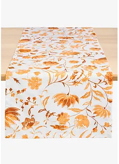 Chemin de table à imprimé floral en coton, bonprix