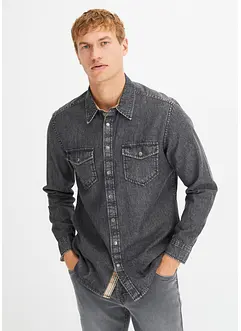 Chemise en jean, manches longues, bonprix