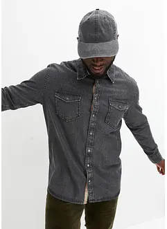 Chemise en jean, manches longues, bonprix