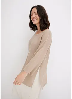 Pull oversize en maille ajourée, bonprix