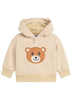 T-shirt bébé à capuche en polaire, bonprix