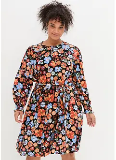 Robe tissée en viscose, longueur genou, bonprix