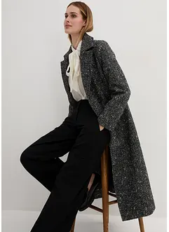 Manteau texturé en laine, bonprix