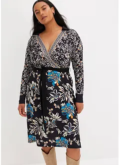 Robe midi avec ceinture à nouer, bonprix