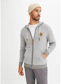 Gilet en maille à capuche, bonprix