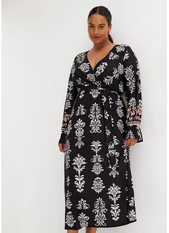 Robe midi avec jupe plissée, bonprix