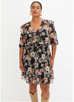 Robe imprimée en mesh, bonprix