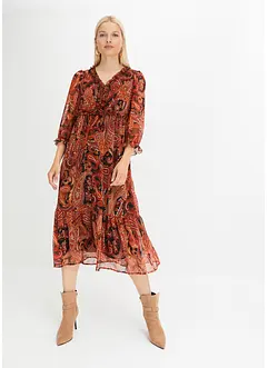 Robe midi imprimée, bonprix