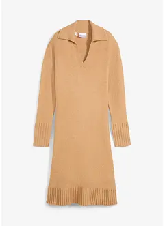 Robe en maille à col polo, bonprix