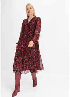 Robe en jersey et mesh, bonprix