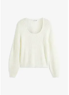 Pull à décolleté carré, bonprix