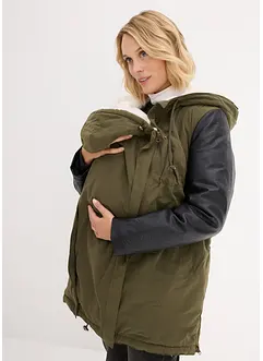 Parka de grossesse et de portage doublée peluche, bonprix