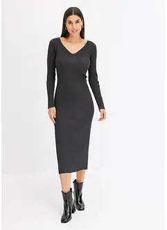 Robe en maille côtelée, bonprix