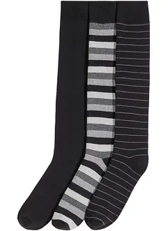 Lot de 3 chaussettes hautes thermiques avec un intérieur doux en éponge, bonprix