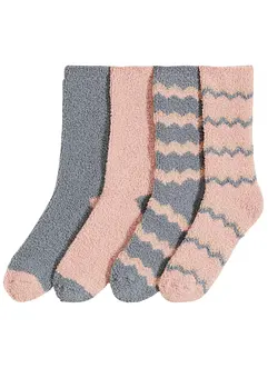 Lot de 4 paires de chaussettes douillettes, bonprix