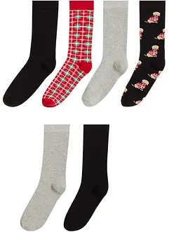 Lot de 6 paires de chaussettes, bonprix