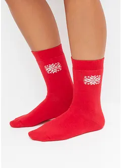 Lot de 4 paires de chaussettes thermiques à motif norvégien, bonprix