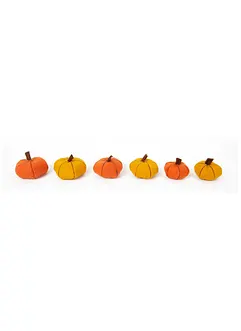 Objet déco lot de 6 citrouilles, bonprix