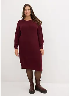 Robe oversize en maille côtelée, bonprix