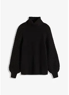 Pull en grosse maille avec motif torsadé, bonprix