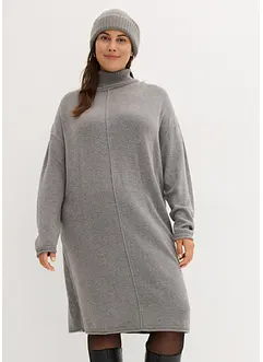 Robe en maille à finitions roulottées, bonprix