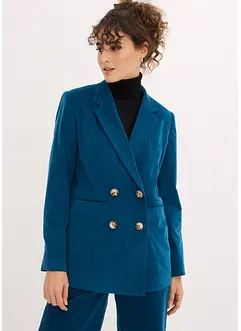 Blazer en velours côtelé à double rangée de boutons, bonprix