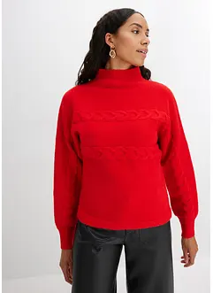 Pull à motif torsadé, bonprix