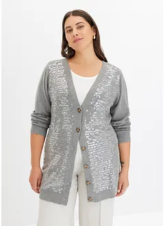 Gilet en maille avec sequins, bonprix