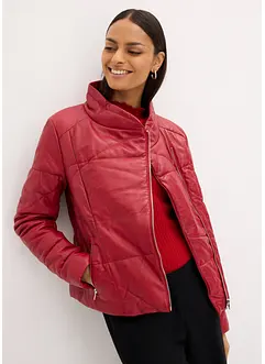 Veste matelassée en cuir nappa, bonprix