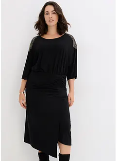 Robe en jersey à manches chauve-souris, bonprix