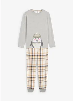 Pyjama enfant avec pantalon en flanelle (ens. 2 pces), bonprix