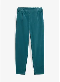 Pantalon raccourci en velours côtelé avec taille extensible, bonprix